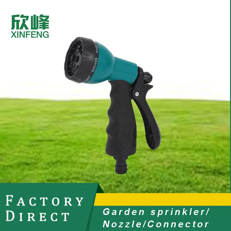 Garden Water Gun rear multi-pattern 7 nozzle plastic water hose spray nozzles