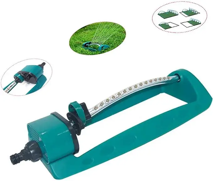 Automatic Lawn Sprinkler Oscillating Lawn Sprinkler Plastic Water Sprinkler for Medium and Large Areas-product